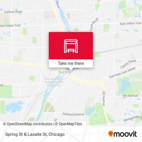 Spring St & Lasalle St map