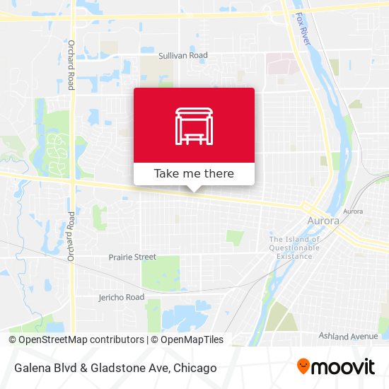 Galena Blvd & Gladstone Ave map