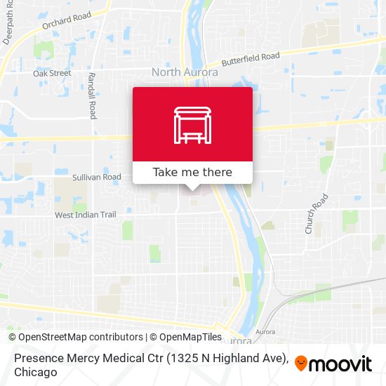 Presence Mercy Medical Ctr (1325 N Highland Ave) map