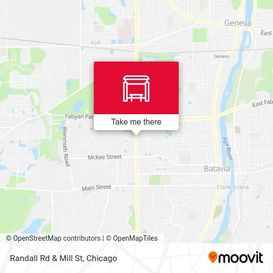 Randall Rd & Mill St map