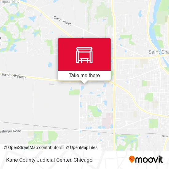 Kane County Judicial Center map