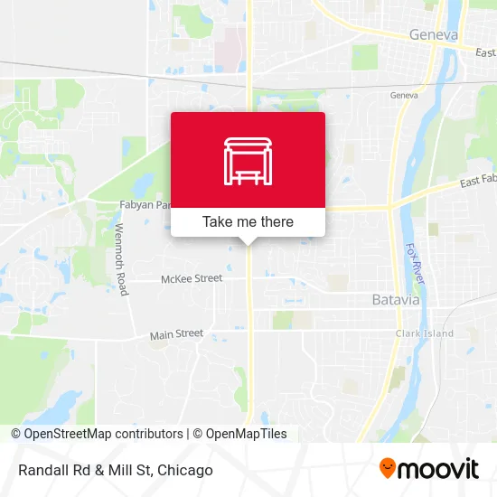 Randall Rd & Mill St map