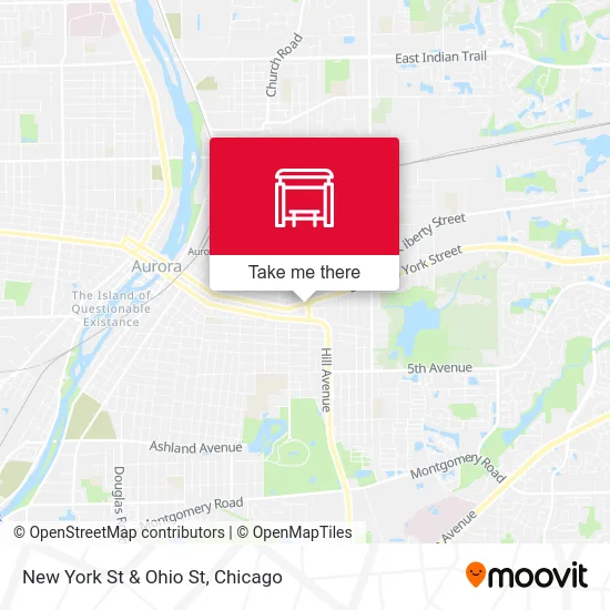 New York St & Ohio St map