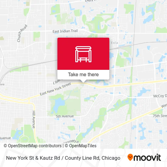 New York St & Kautz Rd / County Line Rd map