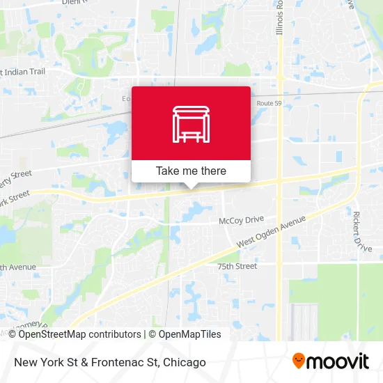 New York St & Frontenac St map