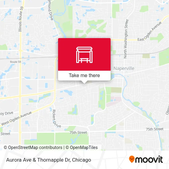 Aurora Ave & Thornapple Dr map