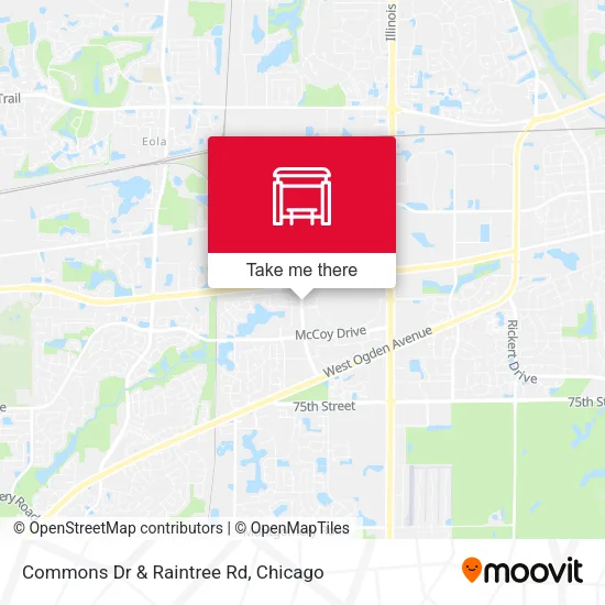 Commons Dr & Raintree Rd map
