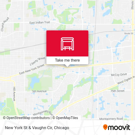 New York St & Vaughn Cir map