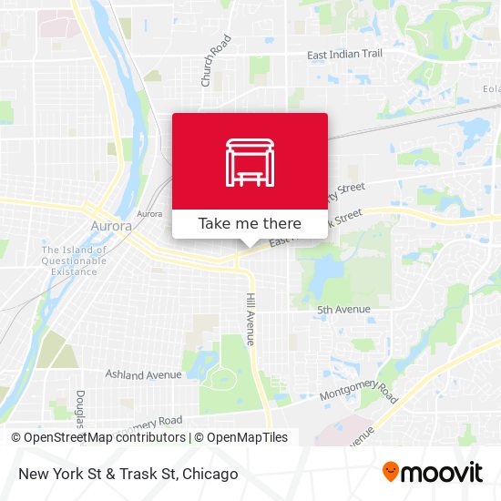 Mapa de New York St & Trask St