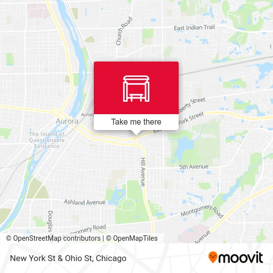 New York St & Ohio St map