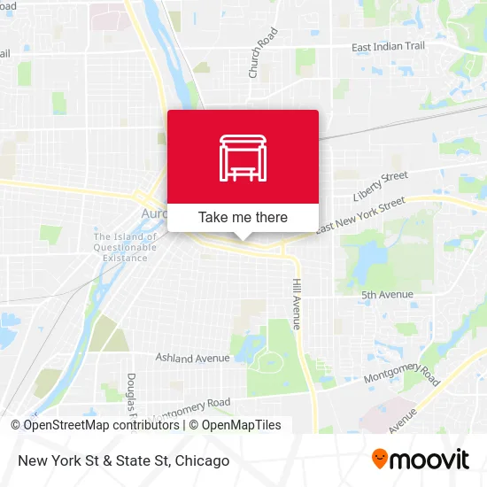 New York St & State St map