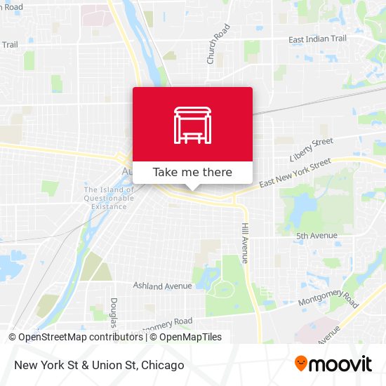 Mapa de New York St & Union St