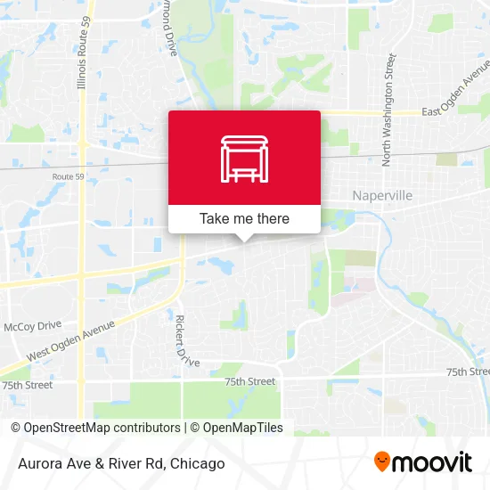 Aurora Ave & River Rd map