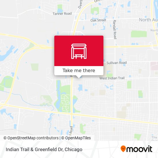 Indian Trail & Greenfield Dr map