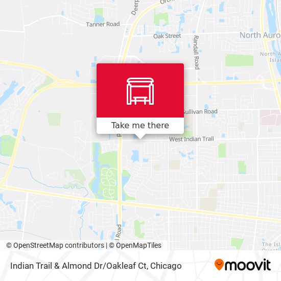 Mapa de Indian Trail & Almond Dr / Oakleaf Ct