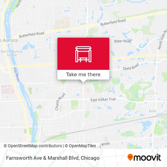 Farnsworth Ave & Marshall Blvd map