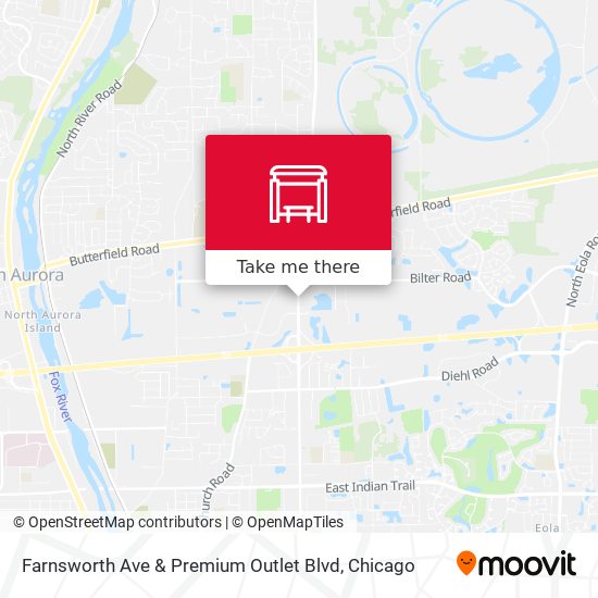Mapa de Farnsworth Ave & Premium Outlet Blvd