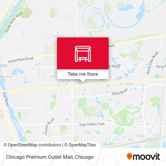 Chicago Premium Outlet Mall map