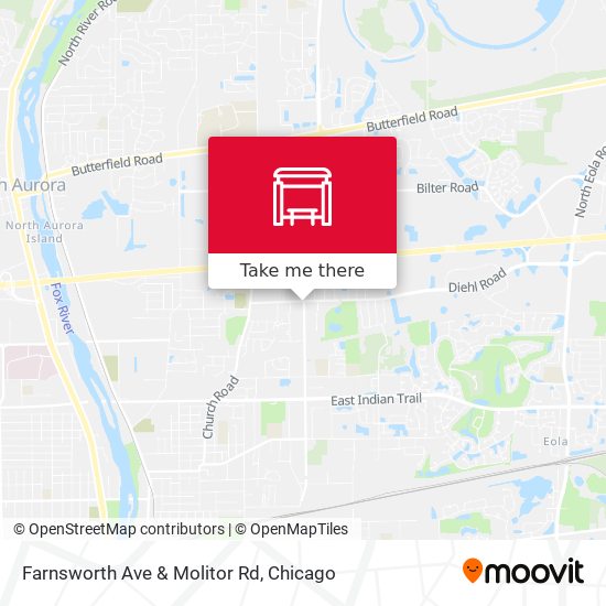 Farnsworth Ave & Molitor Rd map
