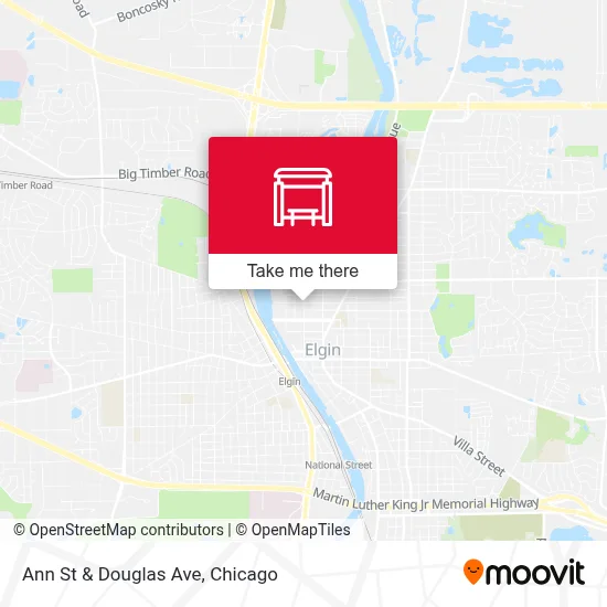 Ann St & Douglas Ave map