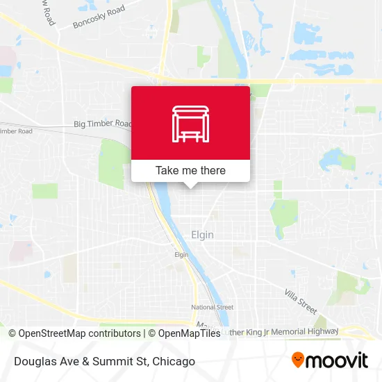 Douglas Ave & Summit St map