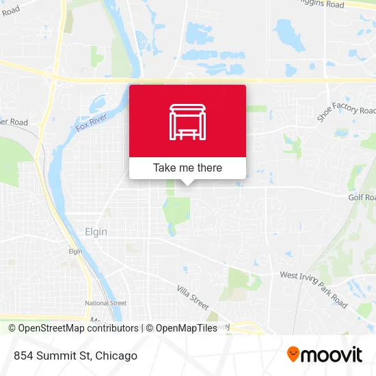 854 Summit St map