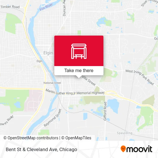 Bent St & Cleveland Ave map