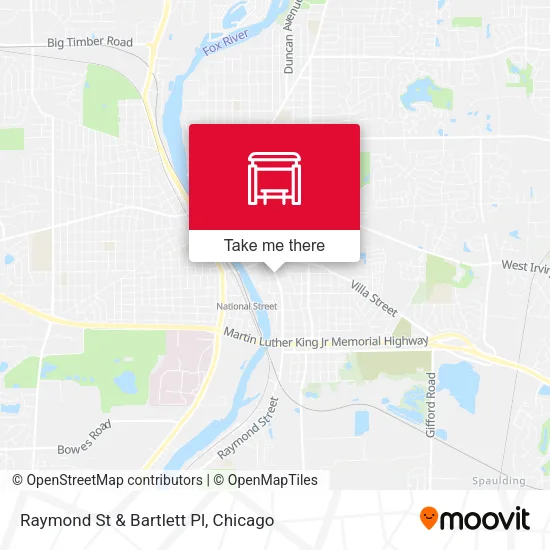 Raymond St & Bartlett Pl map