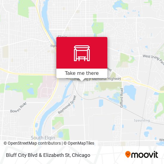 Bluff City Blvd & Elizabeth St map