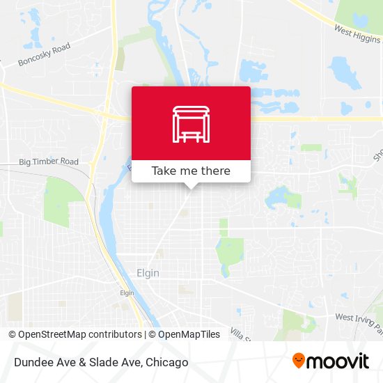 Dundee Ave & Slade Ave map