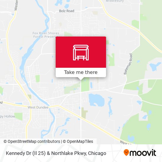 Mapa de Kennedy Dr (Il 25) & Northlake Pkwy