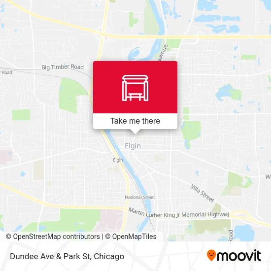 Dundee Ave & Park St map
