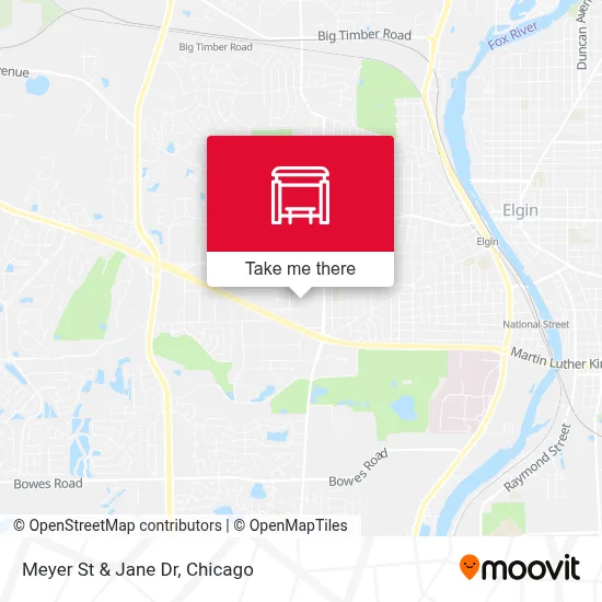 Meyer St & Jane Dr map