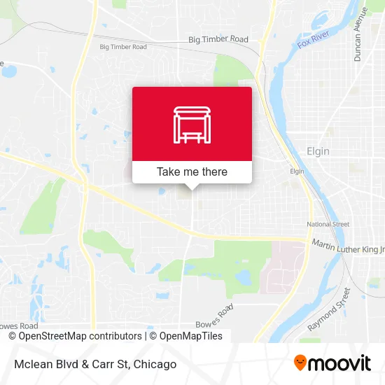 Mclean Blvd & Carr St map