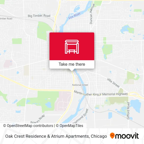 Oak Crest Residence & Atrium Apartments map