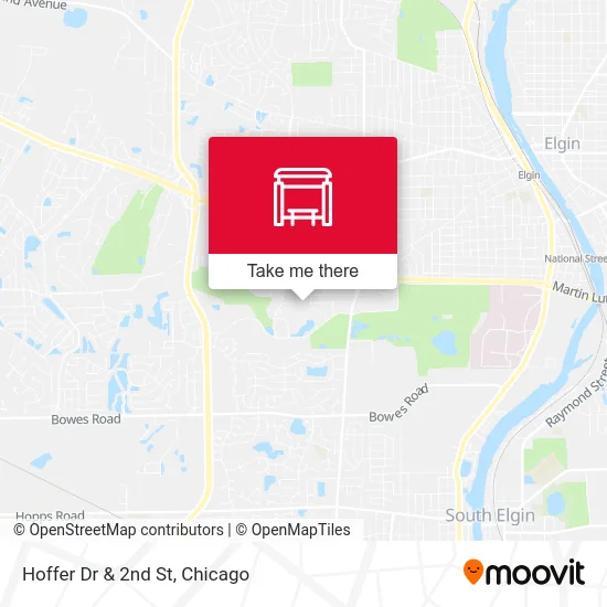 Hoffer Dr & 2nd St map