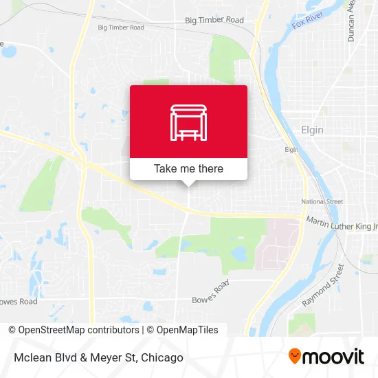 Mclean Blvd & Meyer St map