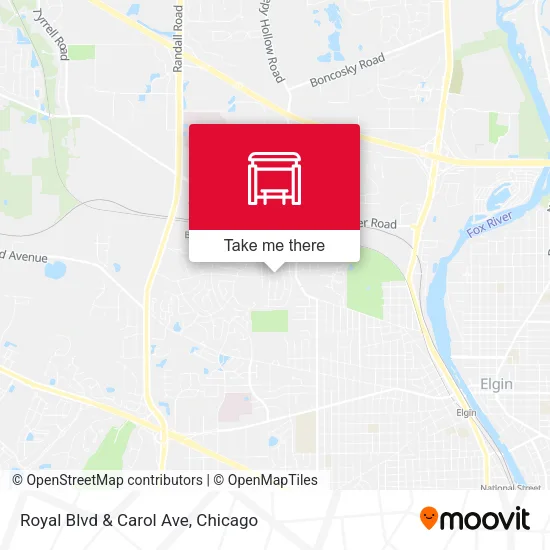 Royal Blvd & Carol Ave map