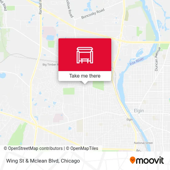Wing St & Mclean Blvd map