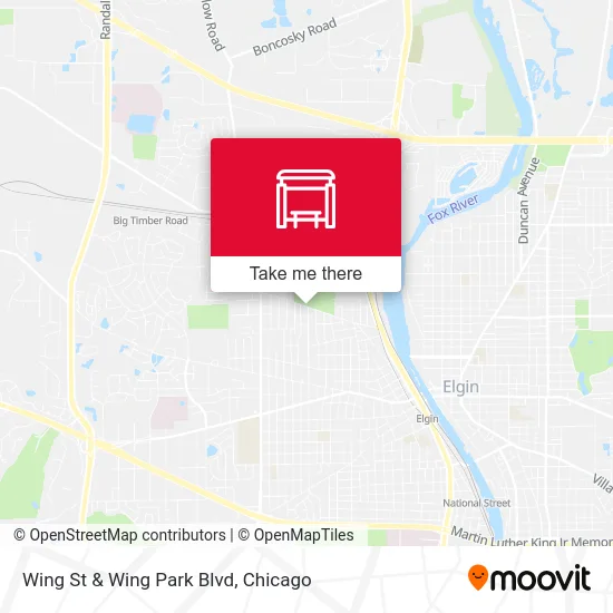Wing St & Wing Park Blvd map