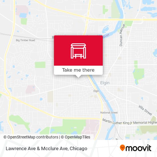 Lawrence Ave & Mcclure Ave map