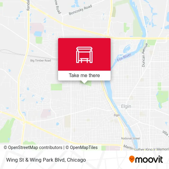 Wing St & Wing Park Blvd map