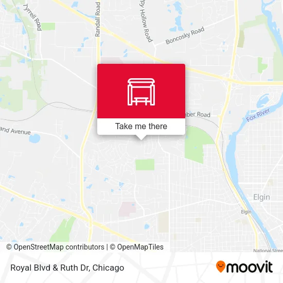 Royal Blvd & Ruth Dr map