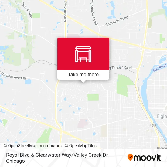 Royal Blvd & Clearwater Way / Valley Creek Dr map