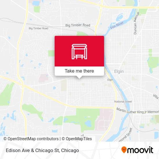 Edison Ave & Chicago St map
