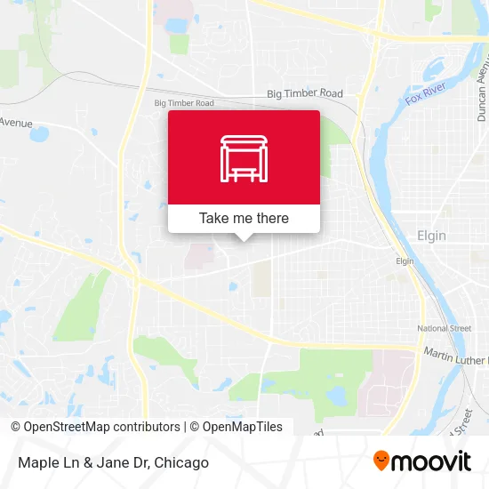 Maple Ln & Jane Dr map