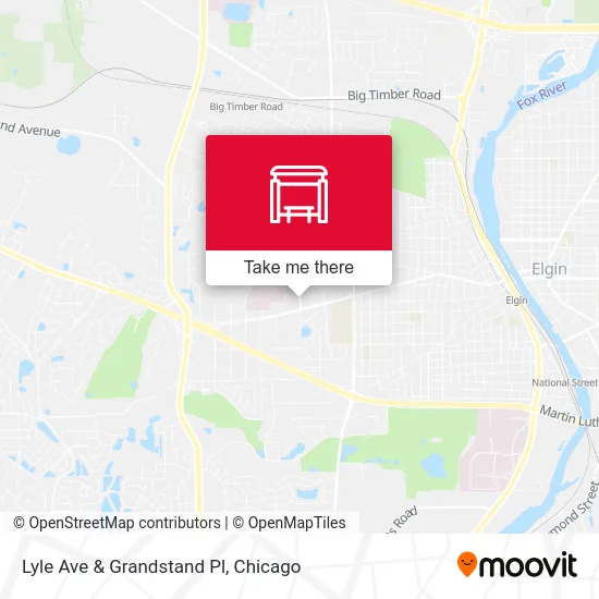 Lyle Ave & Grandstand Pl map