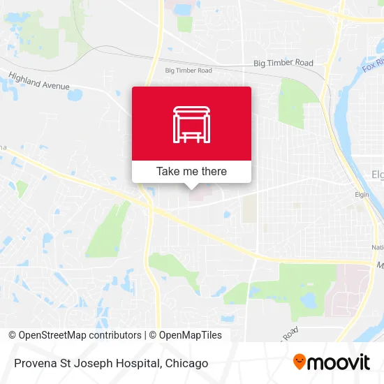 Provena St Joseph Hospital map