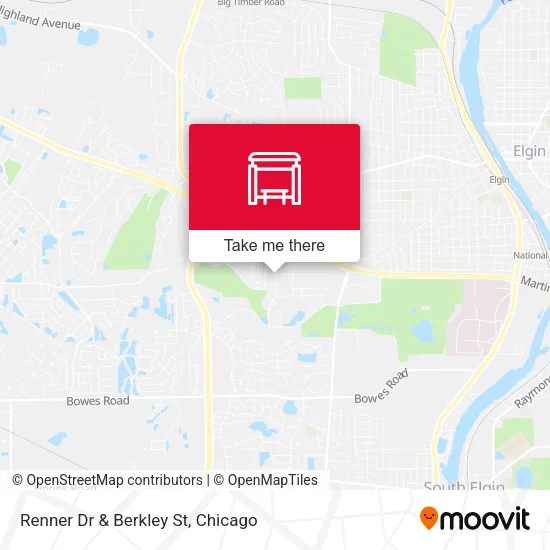 Renner Dr & Berkley St map