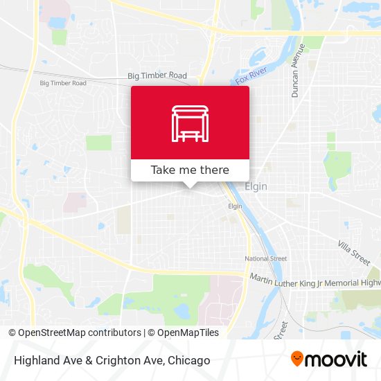 Highland Ave & Crighton Ave map